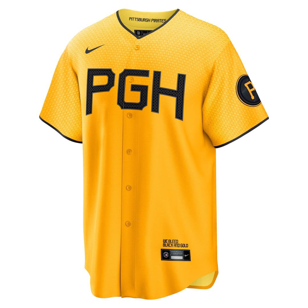 Pittsburgh Pirates Nike City Connect Replica Jersey - Gold | MLB Fan Gear