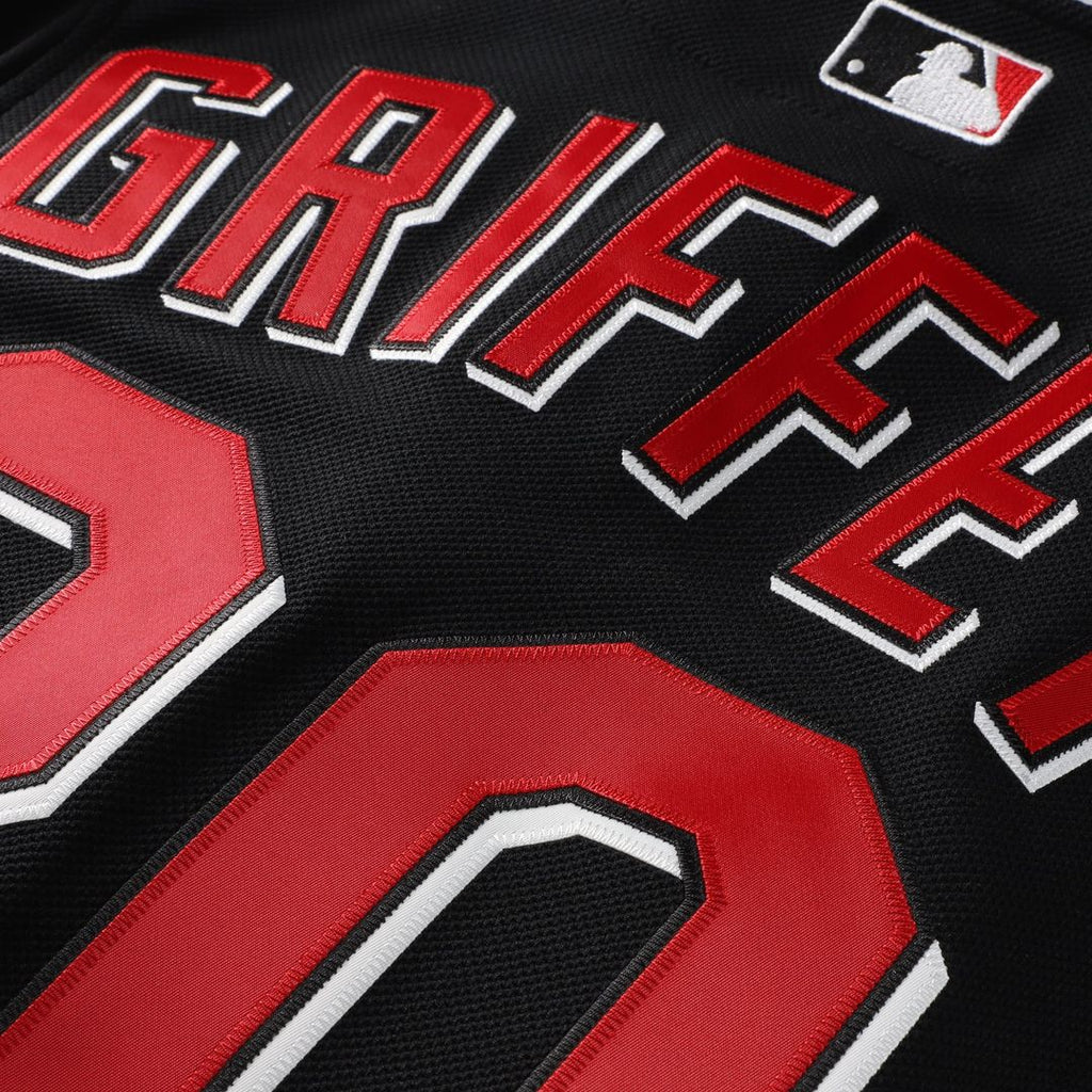 Ken Griffey Jr. Cincinnati Reds Mitchell & Ness Cooperstown Collection Authentic Mesh Batting Practice Jersey - Black | MLB Fan Gear