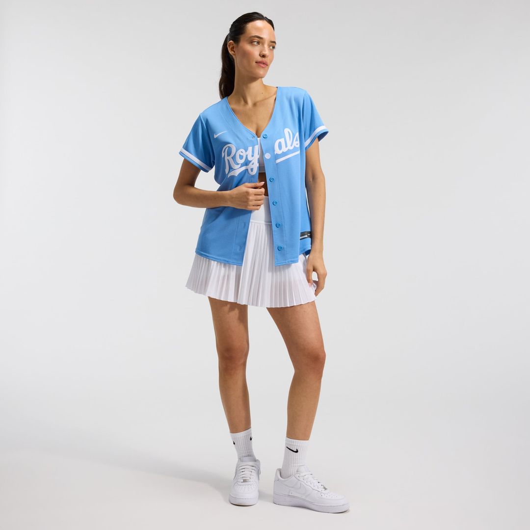 Kansas City Royals Nike Women's Alternate Replica Team Logo Jersey - Light Blue | MLB Fan Gear