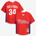 Roy Halladay Philadelphia Phillies Mitchell & Ness Toddler Cooperstown Collection Mesh Batting Practice Jersey - Red | MLB Fan Gear