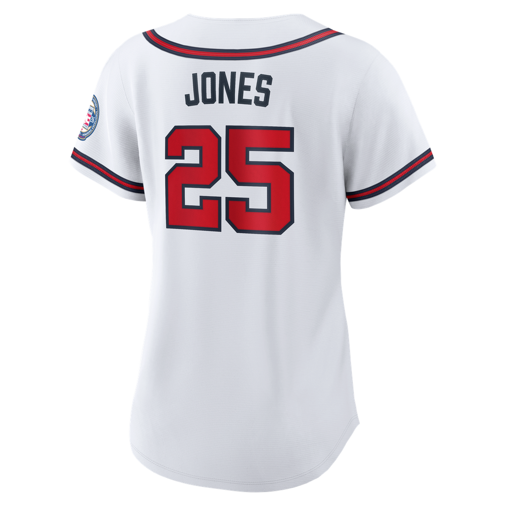 Andruw Jones Atlanta Braves Nike Women's 2026 Baseball Hall of Fame Retired Player Replica Jersey - White | MLB Fan Gear
