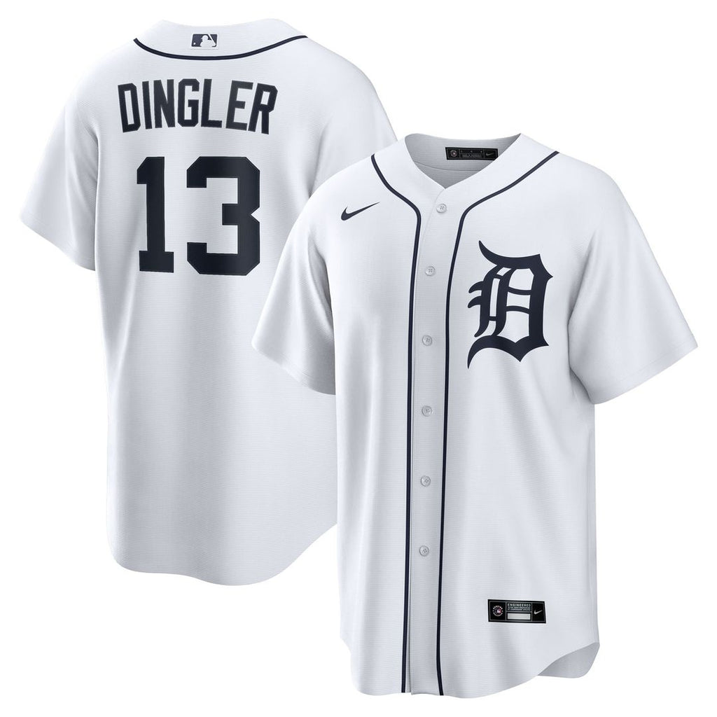 Dillon Dingler Detroit Tigers Nike Home Replica Jersey - White | MLB Fan Gear