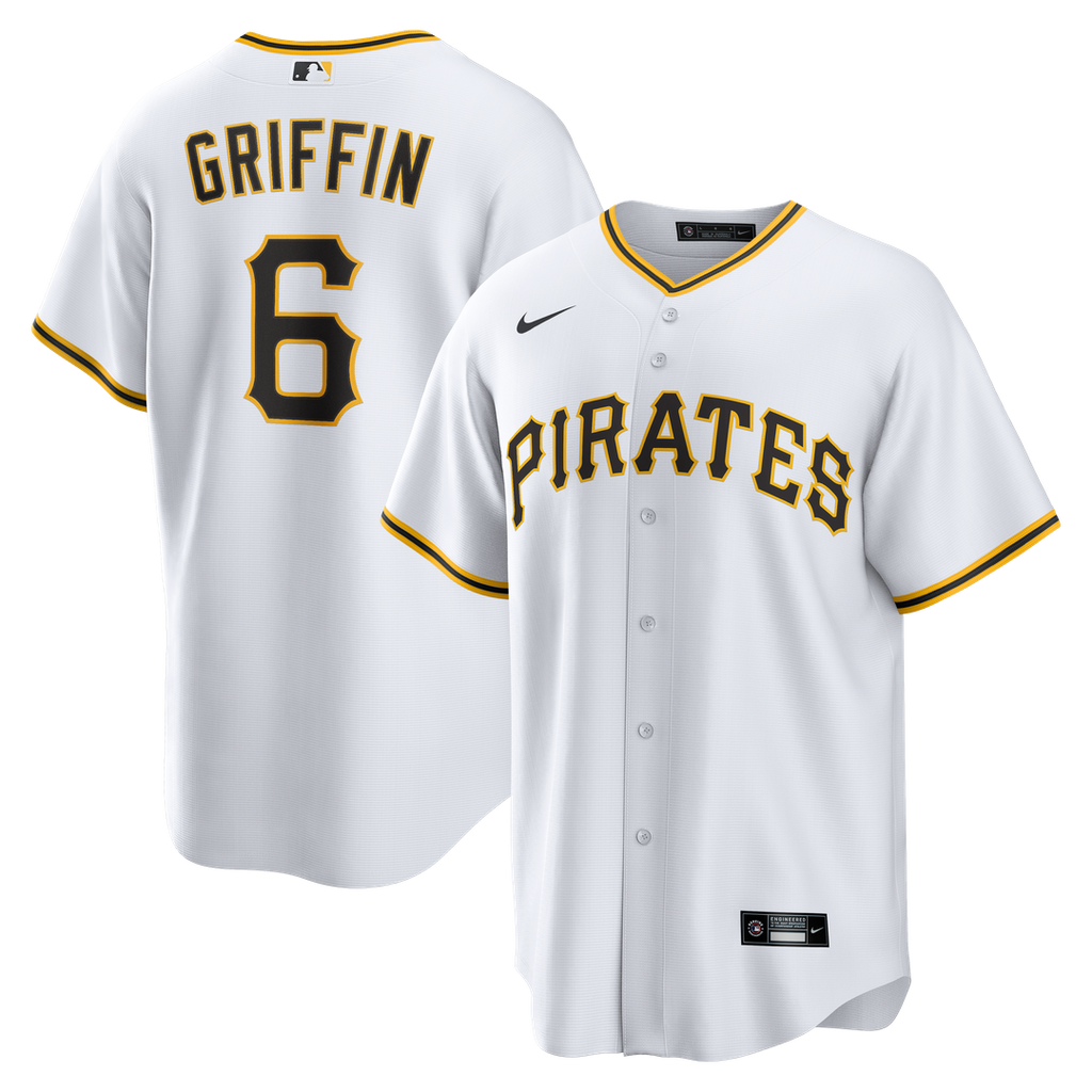 Konnor Griffin Pittsburgh Pirates Nike Home Replica Jersey - White | MLB Fan Gear
