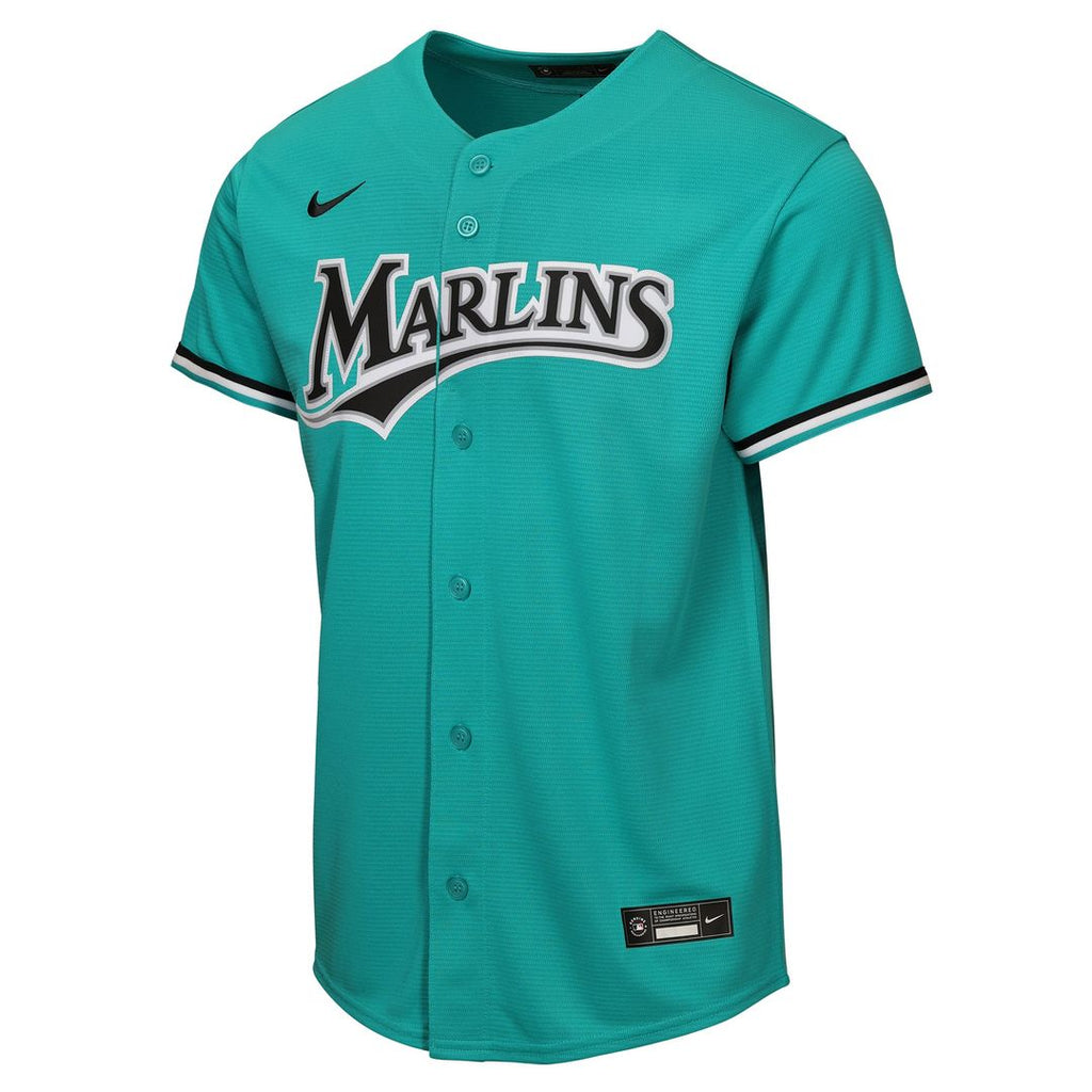Miami Marlins Nike Youth Alternate Replica Jersey - Teal | MLB Fan Gear