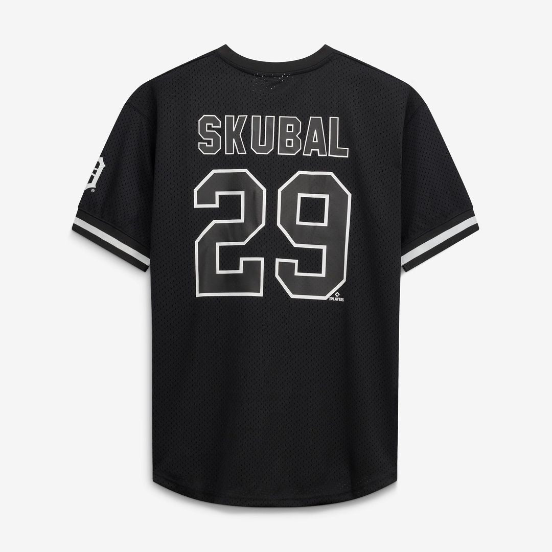 Tarik Skubal Detroit Tigers Fanatics Big & Tall Heavyweight Mesh Jersey - Black/ White | MLB Fan Gear