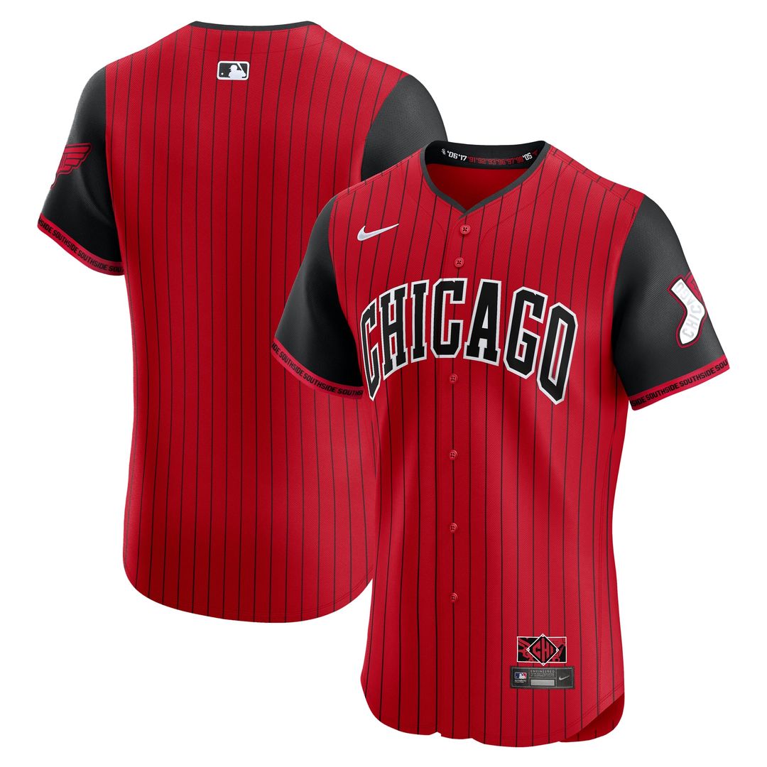 Chicago White Sox Nike 2025 City Connect Elite Jersey - Red/ Black | MLB Fan Gear