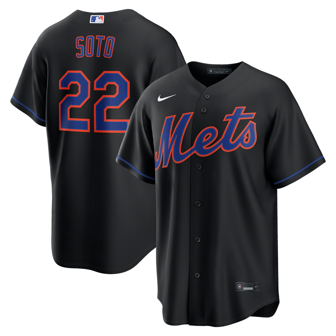 Juan Soto New York Mets Nike Alternate Replica Jersey - Black | MLB Fan Gear