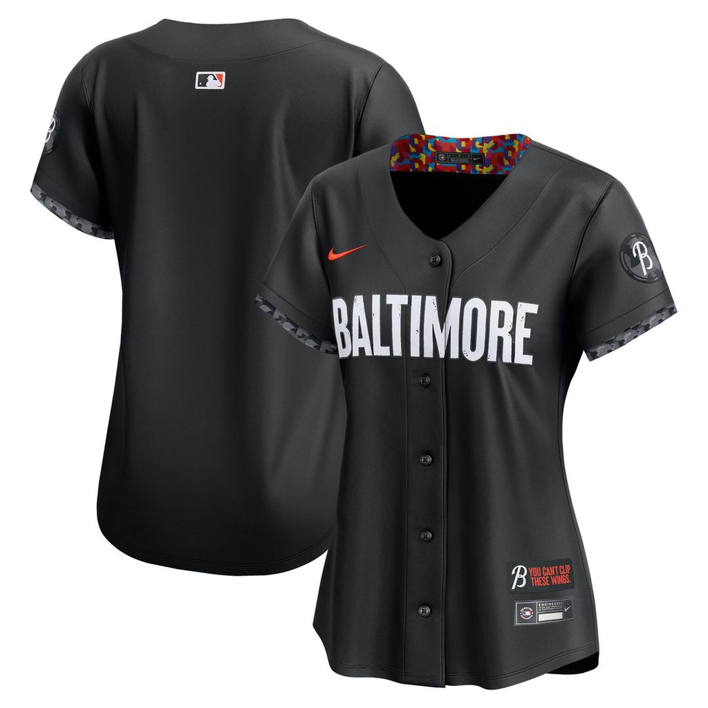Baltimore Orioles Nike Women's City Connect Limited Jersey - Black | MLB Fan Gear