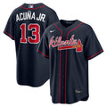 Ronald Acuña Jr. Atlanta Braves Nike Alternate Replica Jersey - Navy | MLB Fan Gear