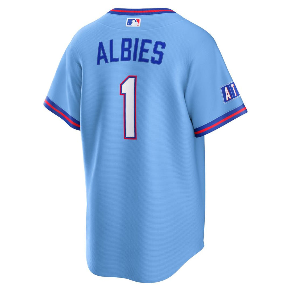 Ozzie Albies Atlanta Braves Nike 2026 City Connect Stadium Jersey - Powder Blue | MLB Fan Gear