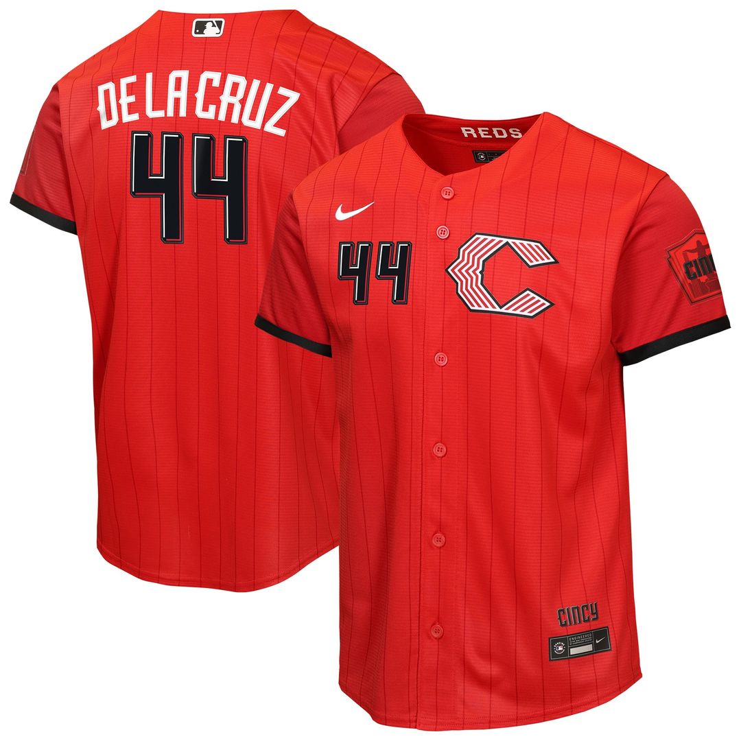 Elly De La Cruz Cincinnati Reds Nike Youth 2026 City Connect Stadium Jersey - Red | MLB Fan Gear