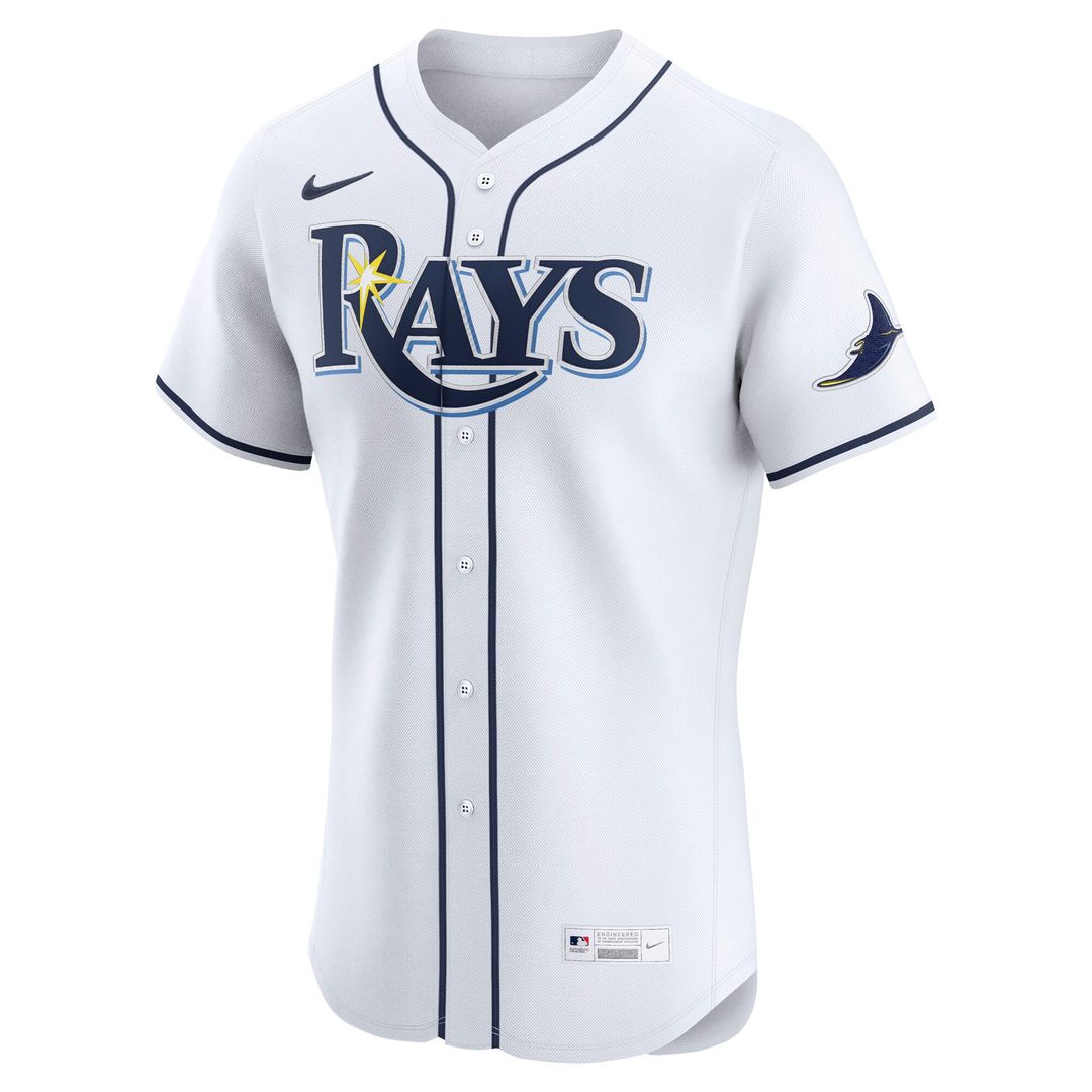 Tampa Bay Rays Nike Home Elite Jersey - White | MLB Fan Gear