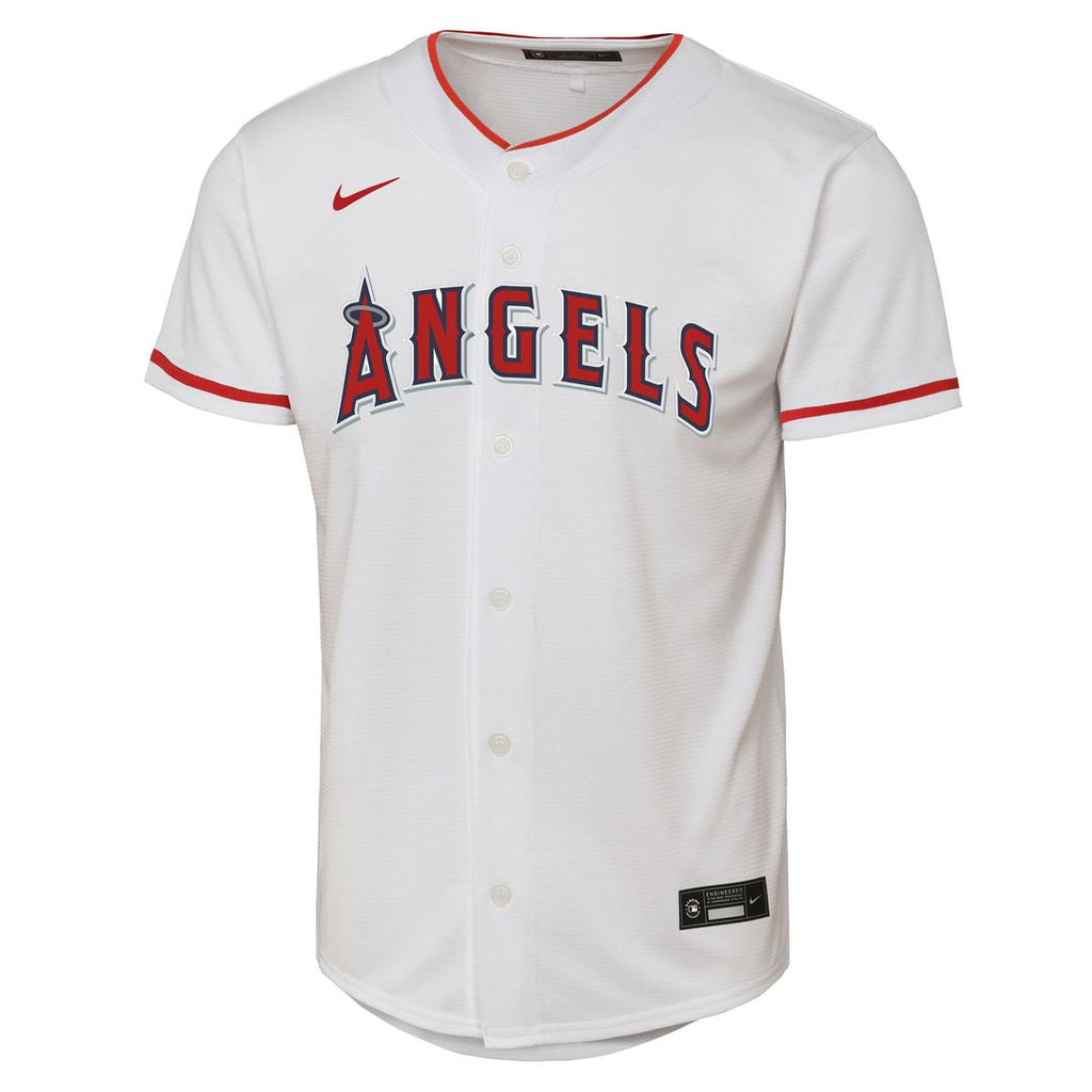 Mike Trout Los Angeles Angels Nike Youth Home Replica Player Jersey - White | MLB Fan Gear