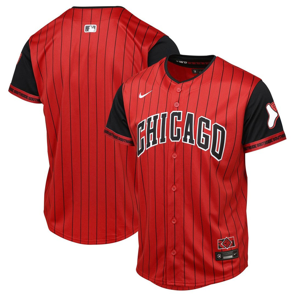 Chicago White Sox Youth 2025 City Connect Limited Jersey - Red/ Black | Outerstuff MLB Fan Gear