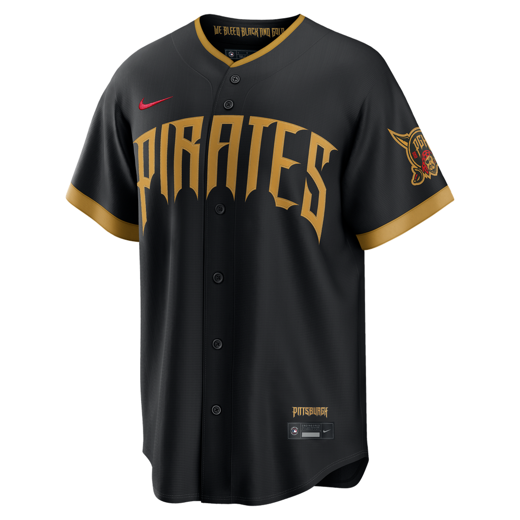 Oneil Cruz Pittsburgh Pirates Nike 2026 City Connect Stadium Jersey - Black | MLB Fan Gear
