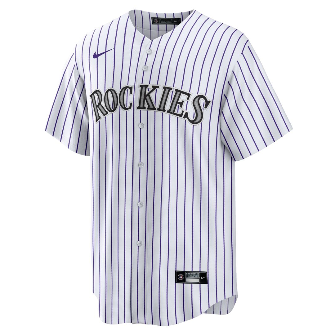 Kris Bryant Colorado Rockies Nike Replica Player Jersey - White/ Purple | MLB Fan Gear