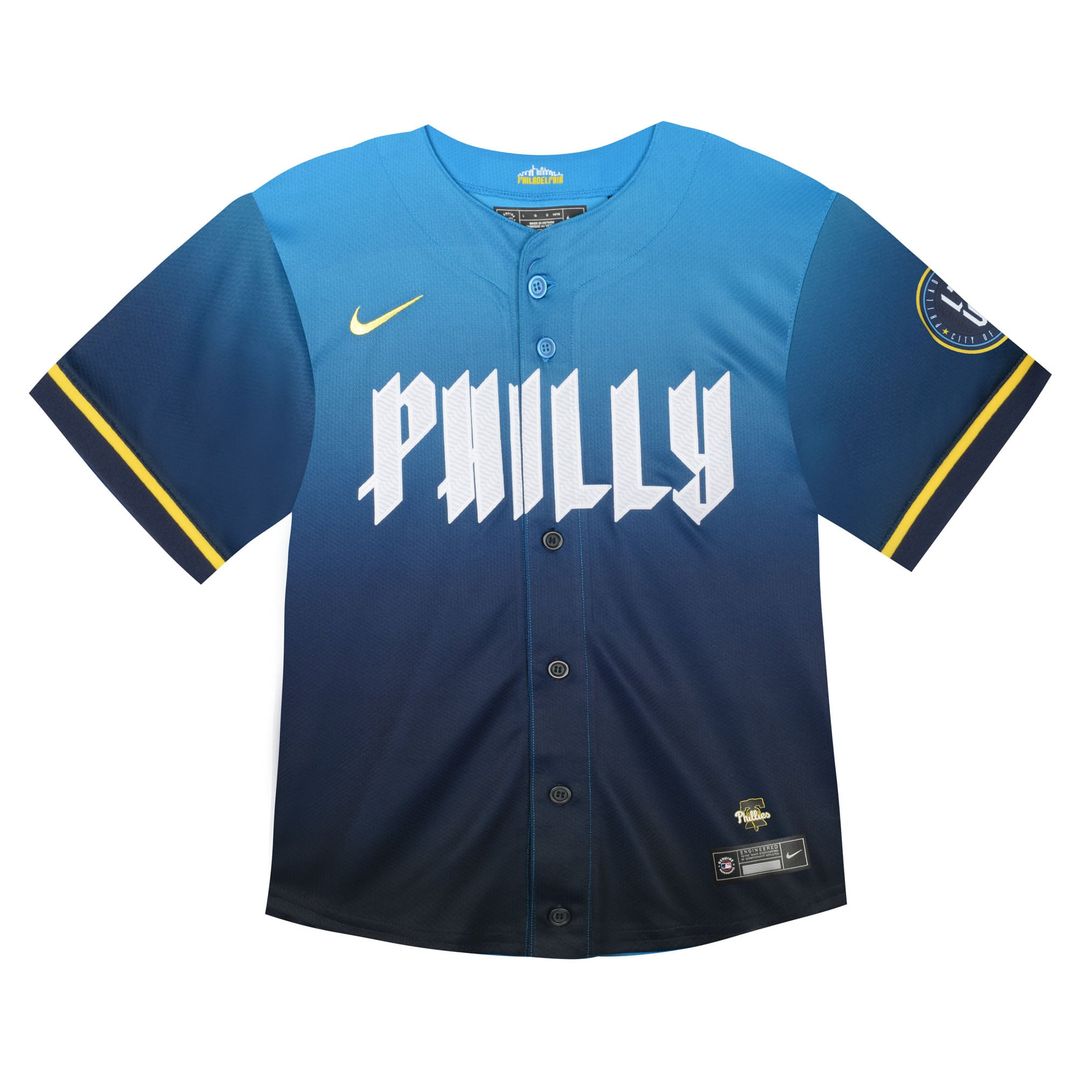 Philadelphia Phillies Nike Toddler City Connect Team Limited Jersey - Blue | MLB Fan Gear