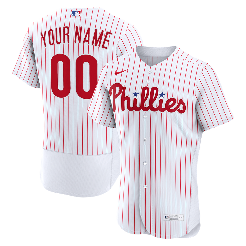 Philadelphia Phillies Nike Home Authentic Custom Jersey - White | MLB Fan Gear
