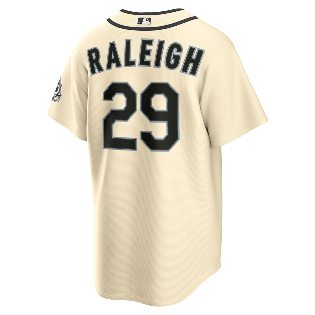 Cal Raleigh Seattle Mariners Nike Alternate 50th Season Patch Stadium Jersey - Teal | MLB Fan Gear