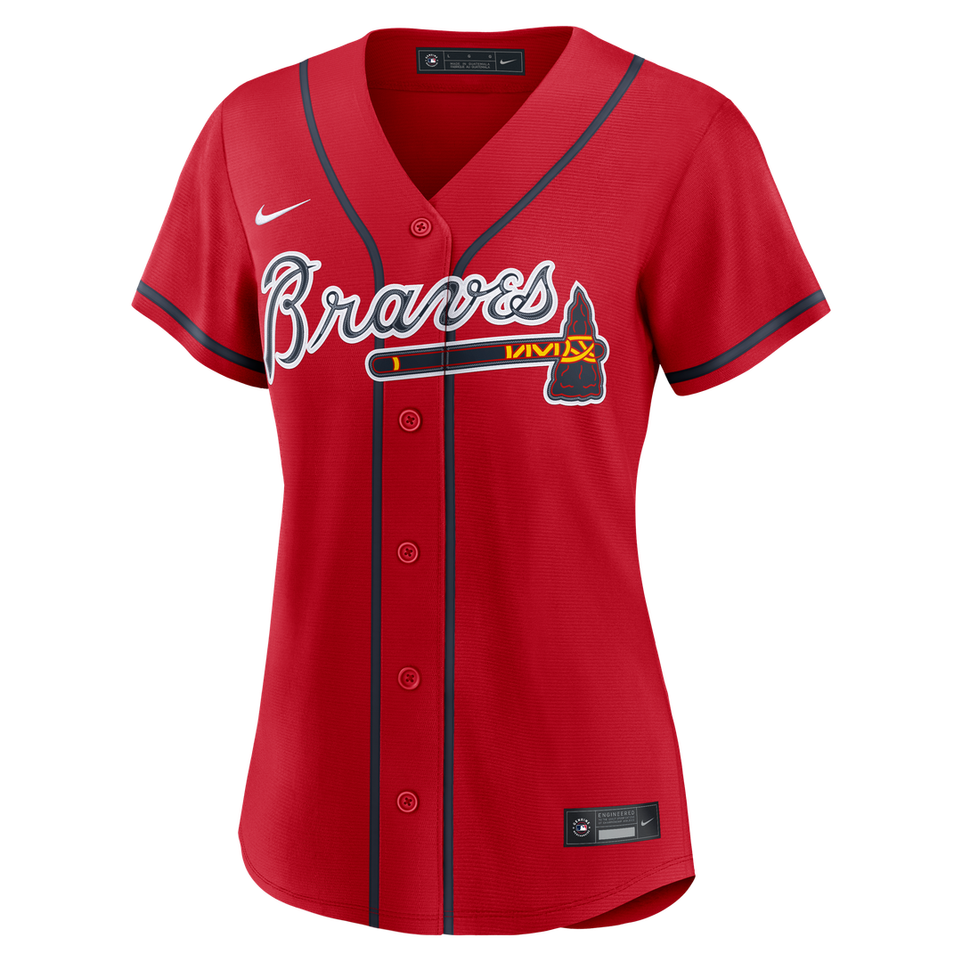 Ronald Acuña Jr. Atlanta Braves Nike Women's Alternate Replica Jersey - Navy | MLB Fan Gear