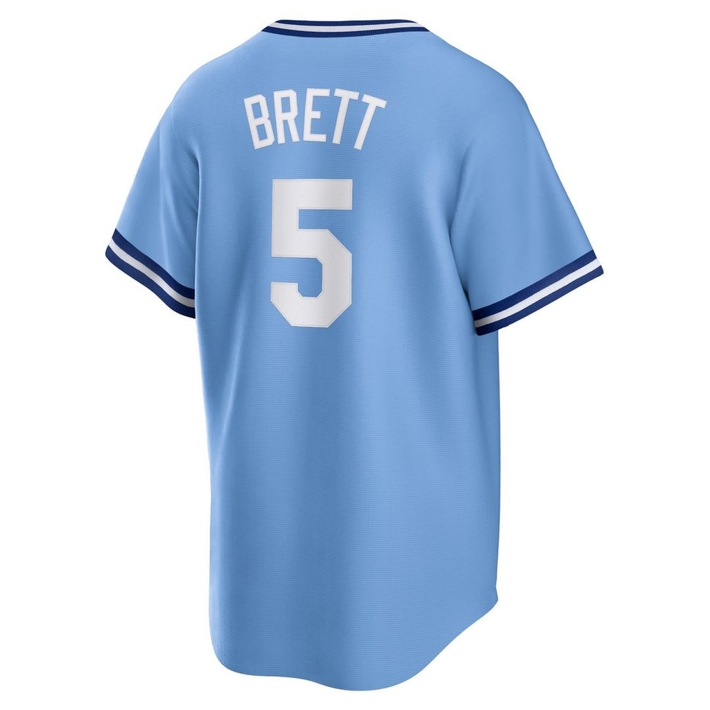 George Brett Kansas City Royals Nike Road Cooperstown Collection Player Jersey - Light Blue | MLB Fan Gear