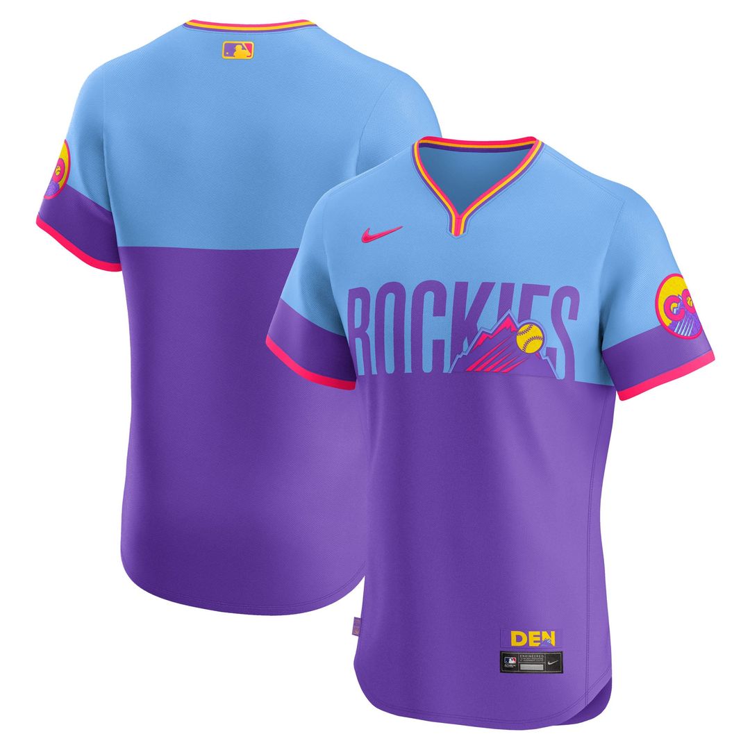 Colorado Rockies Nike 2025 City Connect Elite Jersey - Purple | MLB Fan Gear