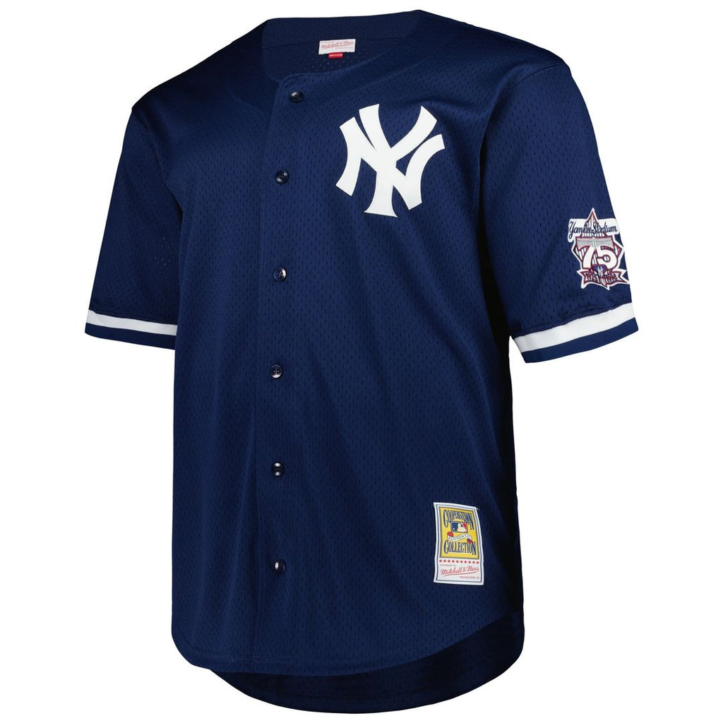 Derek Jeter New York Yankees Mitchell & Ness Big & Tall Cooperstown Mesh Batting Practice Jersey - Navy | MLB Fan Gear