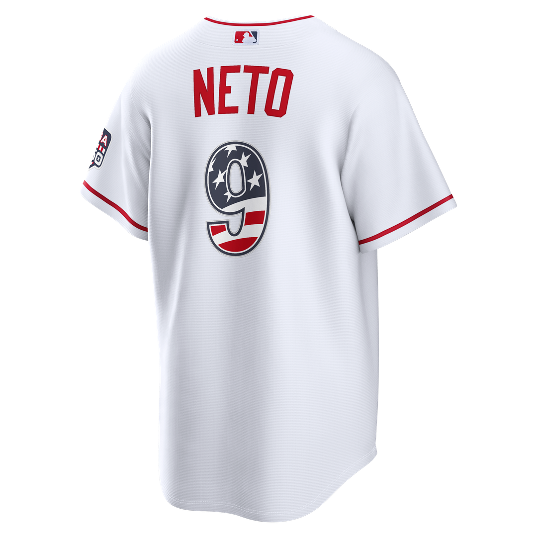 Zach Neto Los Angeles Angels Nike USA 250 Fourth of July Stadium Jersey - White | MLB Fan Gear