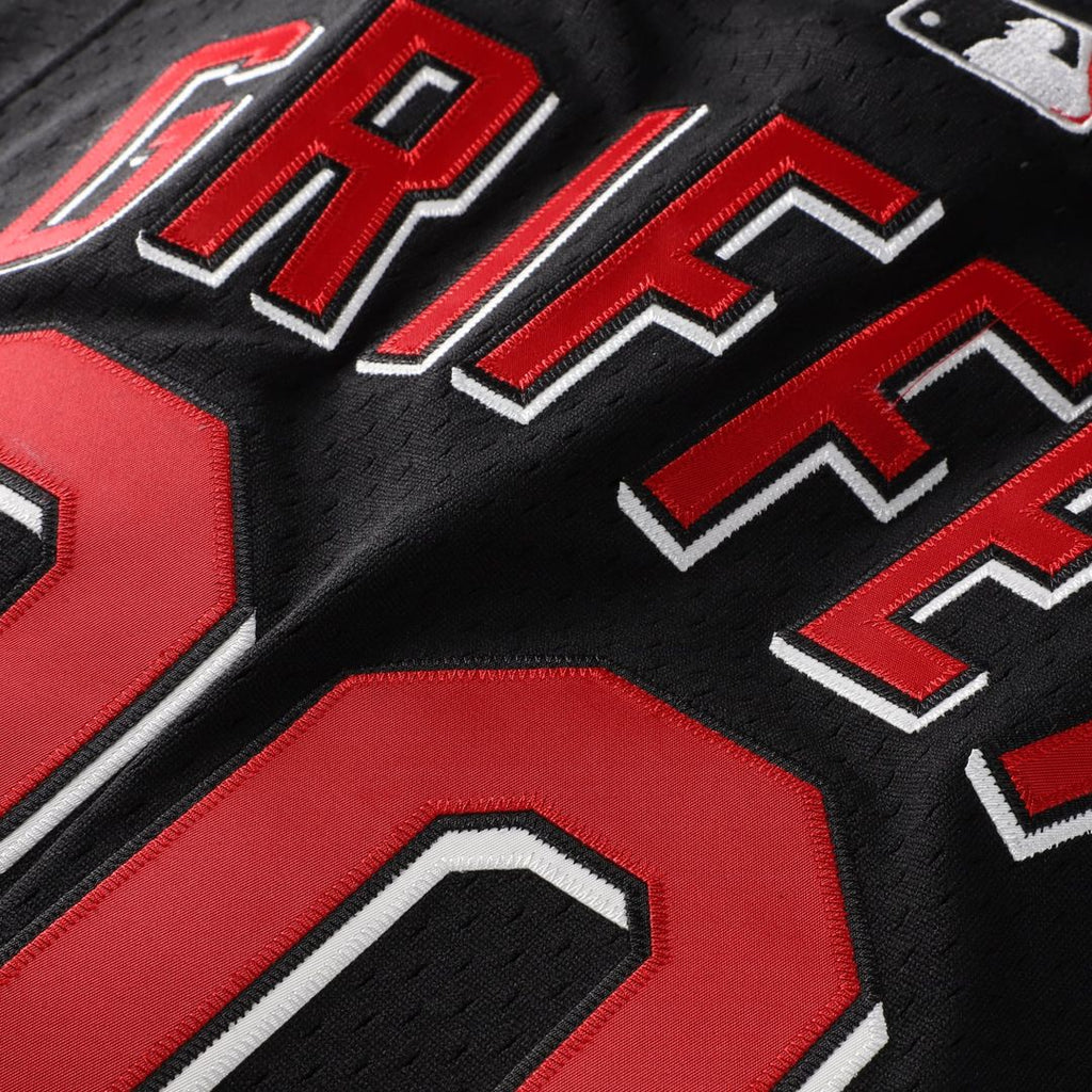 Ken Griffey Jr. Cincinnati Reds Mitchell & Ness Big & Tall Cooperstown Mesh Batting Practice Jersey - Black | MLB Fan Gear