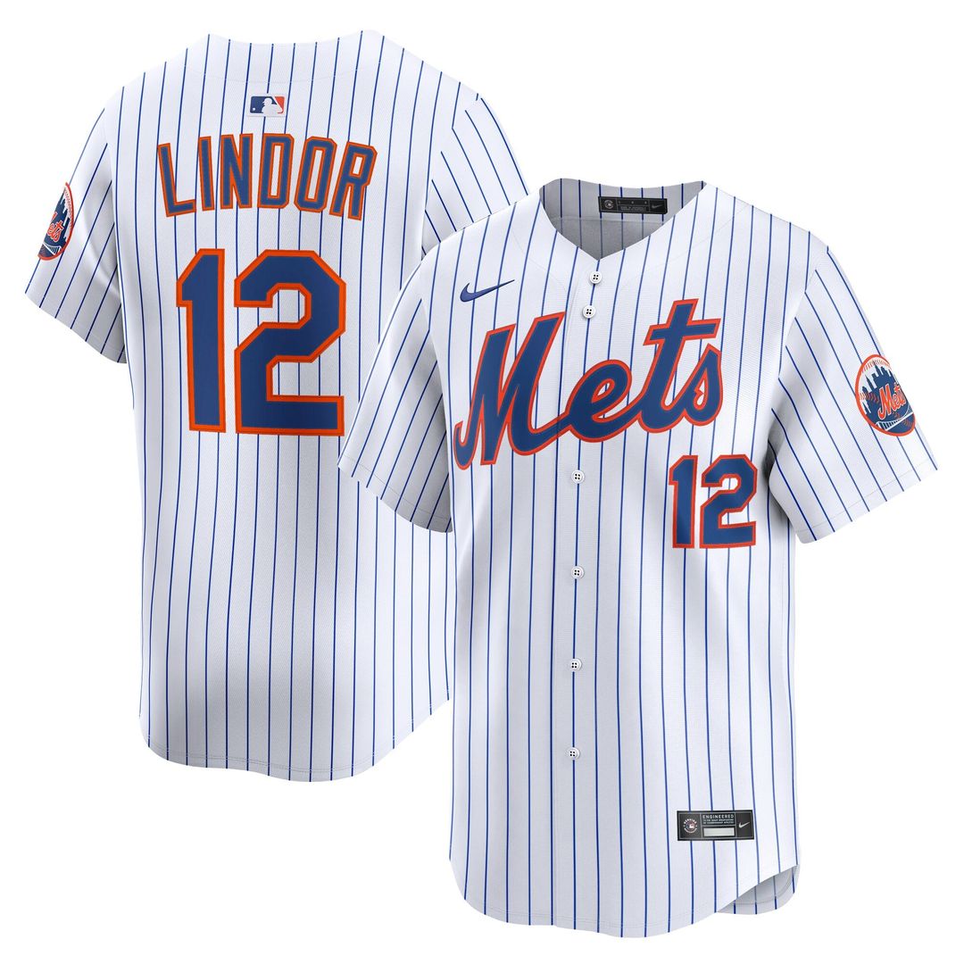 Francisco Lindor New York Mets Nike Home Limited Jersey - White | MLB Fan Gear