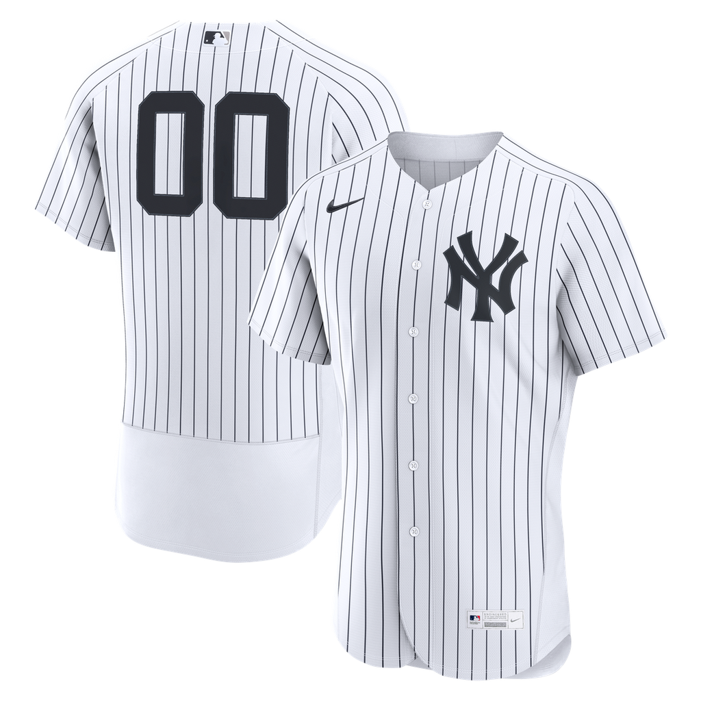 New York Yankees Nike Home Authentic Custom Jersey - White | MLB Fan Gear