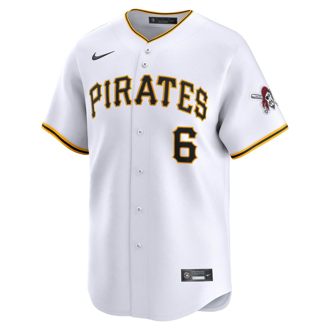 Konnor Griffin Pittsburgh Pirates Nike Home Limited Jersey - White | MLB Fan Gear