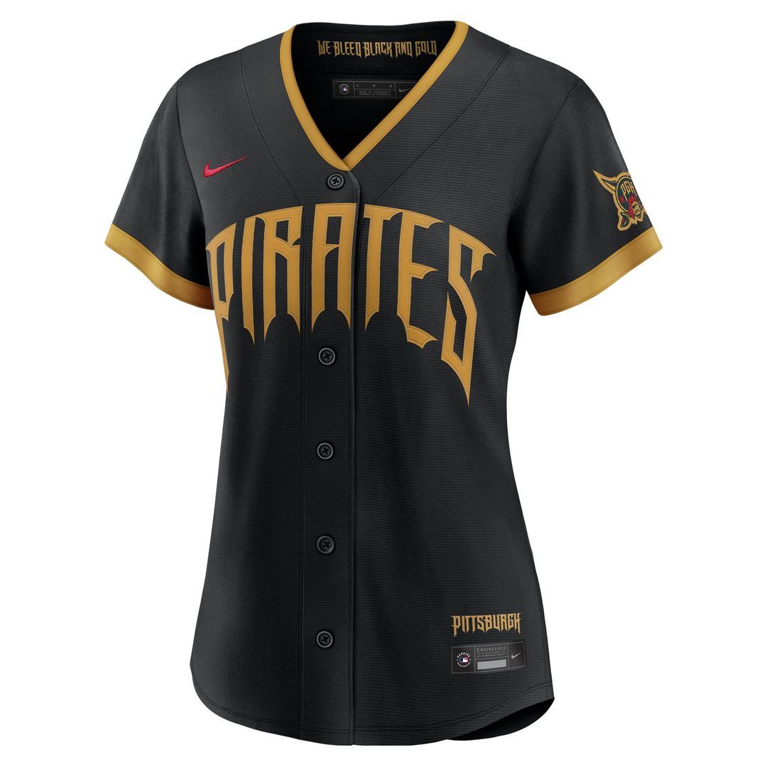 Pittsburgh Pirates Nike Women's 2026 City Connect Stadium Jersey - Black | MLB Fan Gear