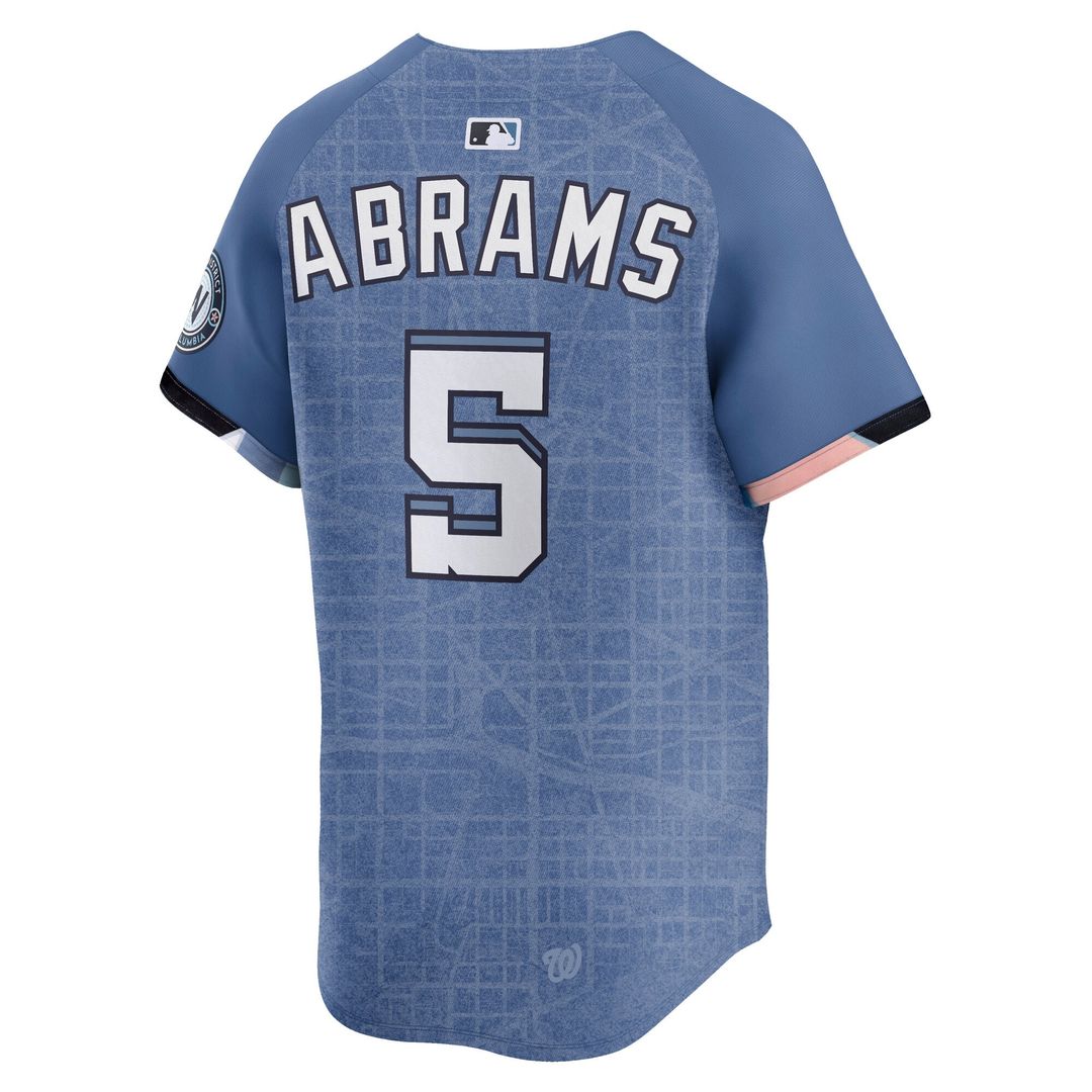 CJ Abrams Washington Nationals Nike 2025 City Connect Limited Jersey - Blue | MLB Fan Gear