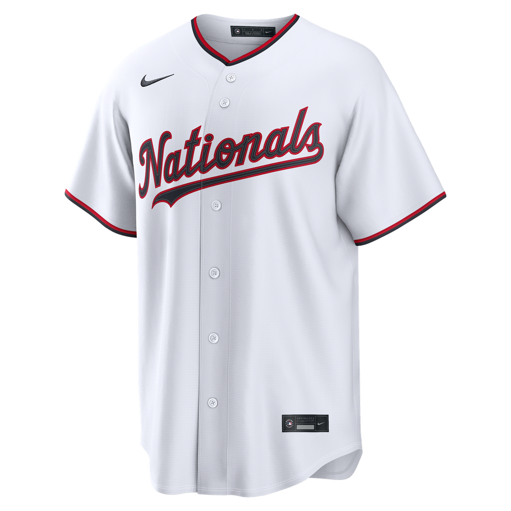James Wood Washington Nationals Nike Home Replica Jersey - White | MLB Fan Gear