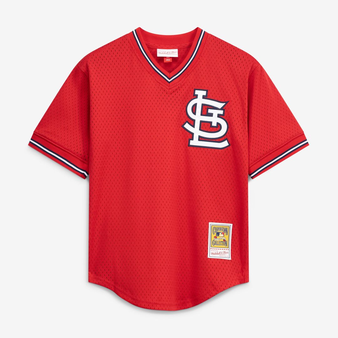 Ozzie Smith St. Louis Cardinals Mitchell & Ness Authentic Batting Practice Jersey - Navy | MLB Fan Gear