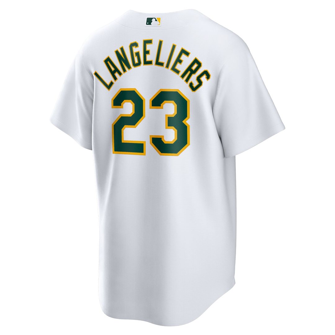 Shea Langeliers Athletics Nike Home Replica Jersey - White | MLB Fan Gear