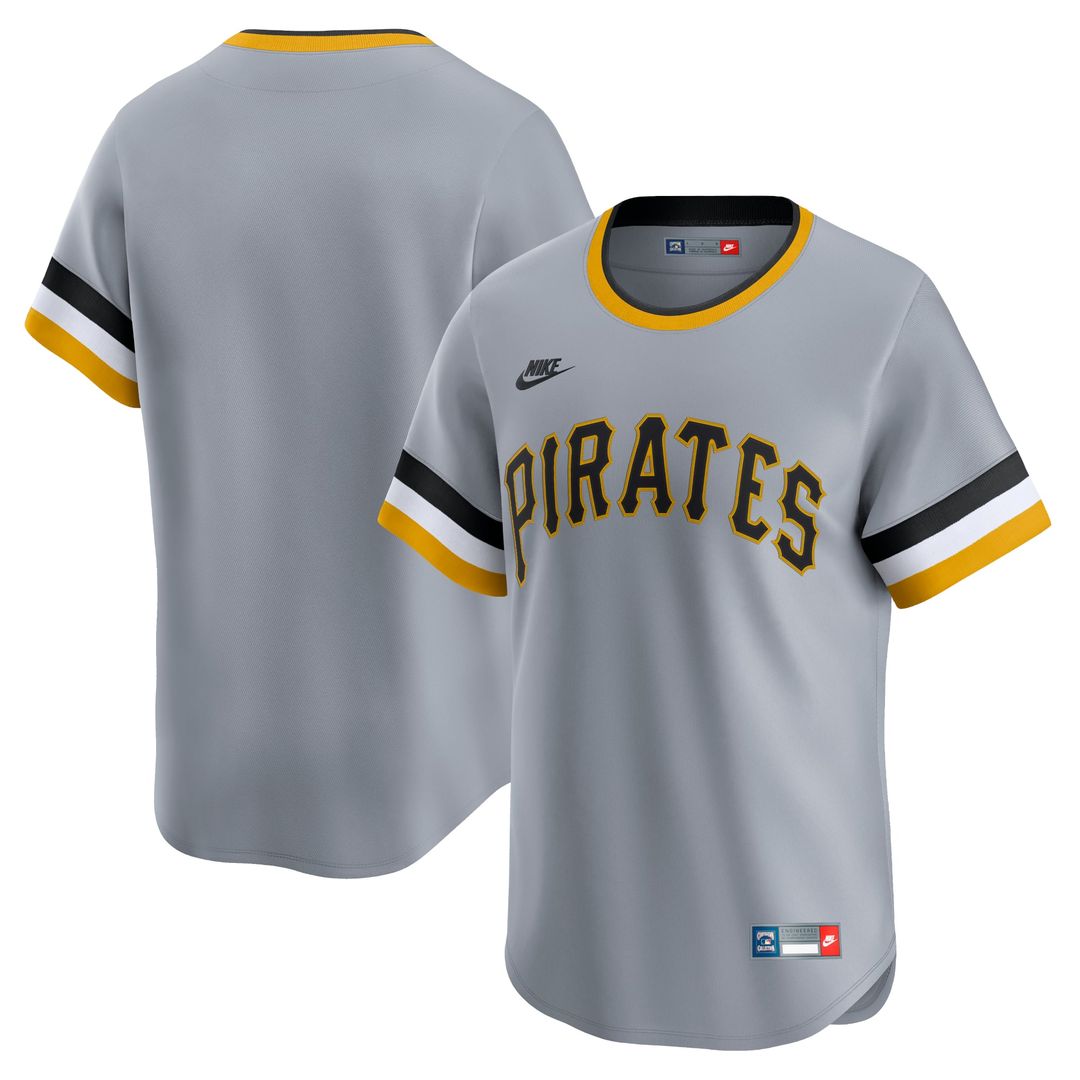 Pittsburgh Pirates Nike Cooperstown Collection Limited Jersey - Gray | MLB Fan Gear