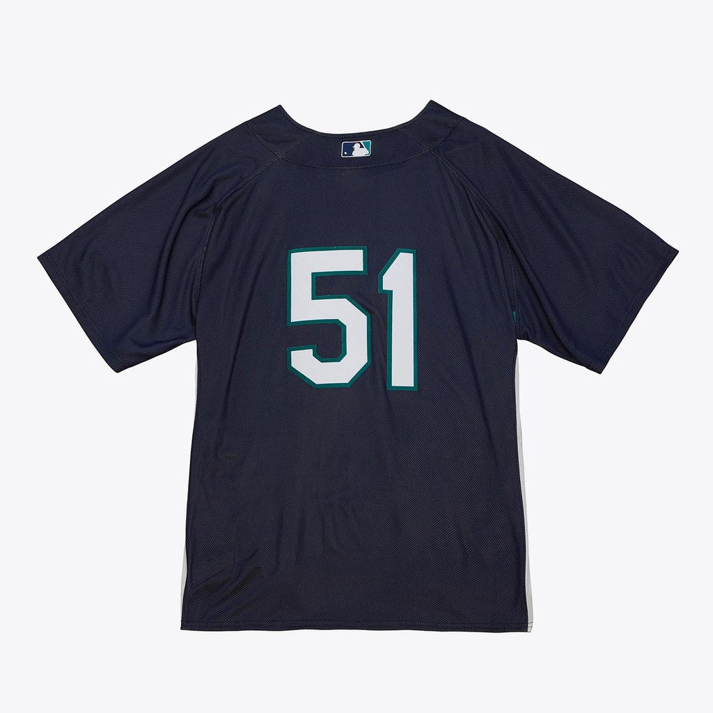 Ichiro Suzuki Seattle Mariners Mitchell & Ness Big & Tall Cooperstown Mesh Batting Practice Jersey - Navy | MLB Fan Gear