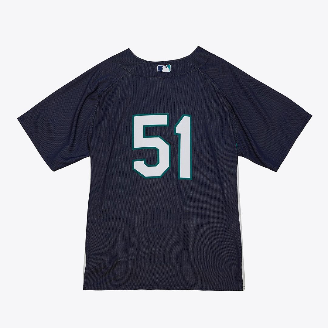 Ichiro Suzuki Seattle Mariners Mitchell & Ness Big & Tall Cooperstown Mesh Batting Practice Jersey - Navy | MLB Fan Gear