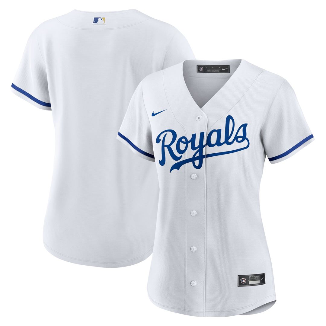Kansas City Royals Nike Women's Home Replica Team Logo Jersey - White | MLB Fan Gear