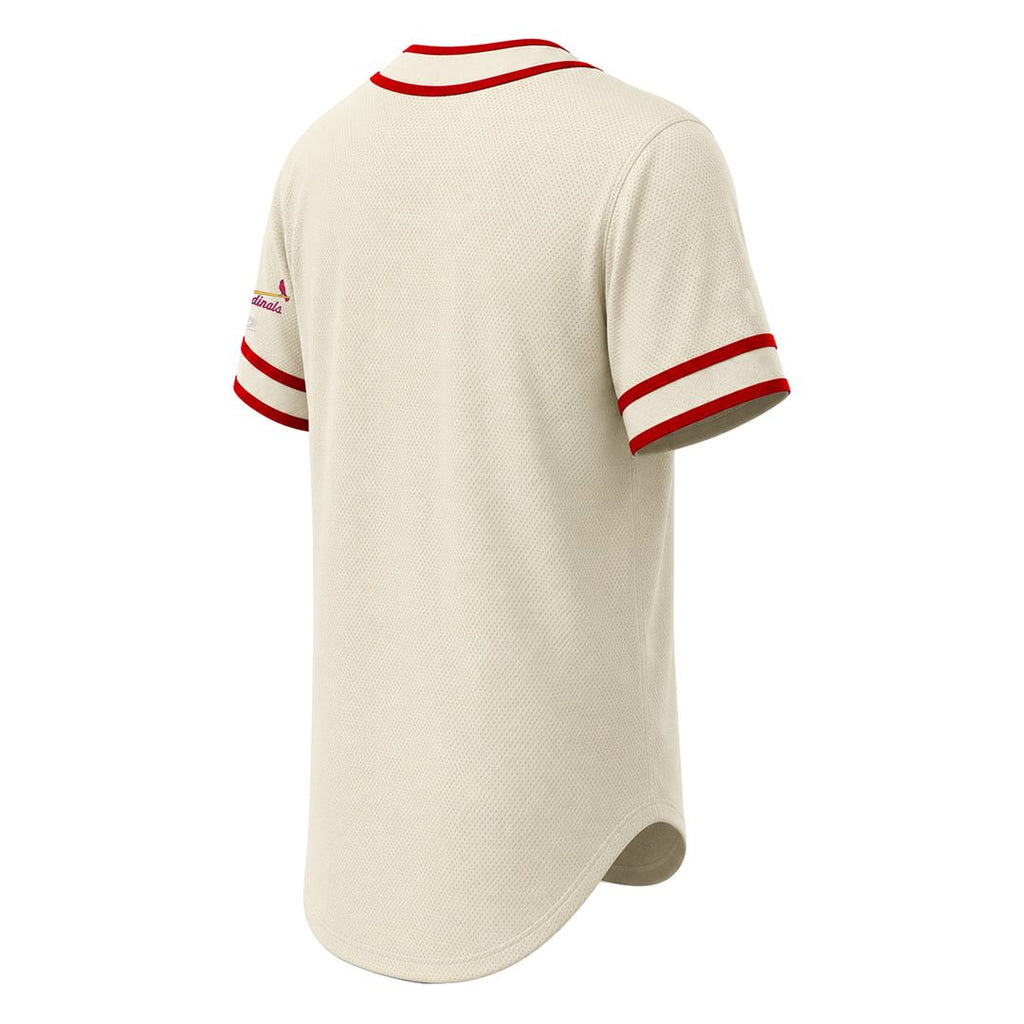 St. Louis Cardinals Stitches Throwback Fashion Jersey - Natural | MLB Fan Gear