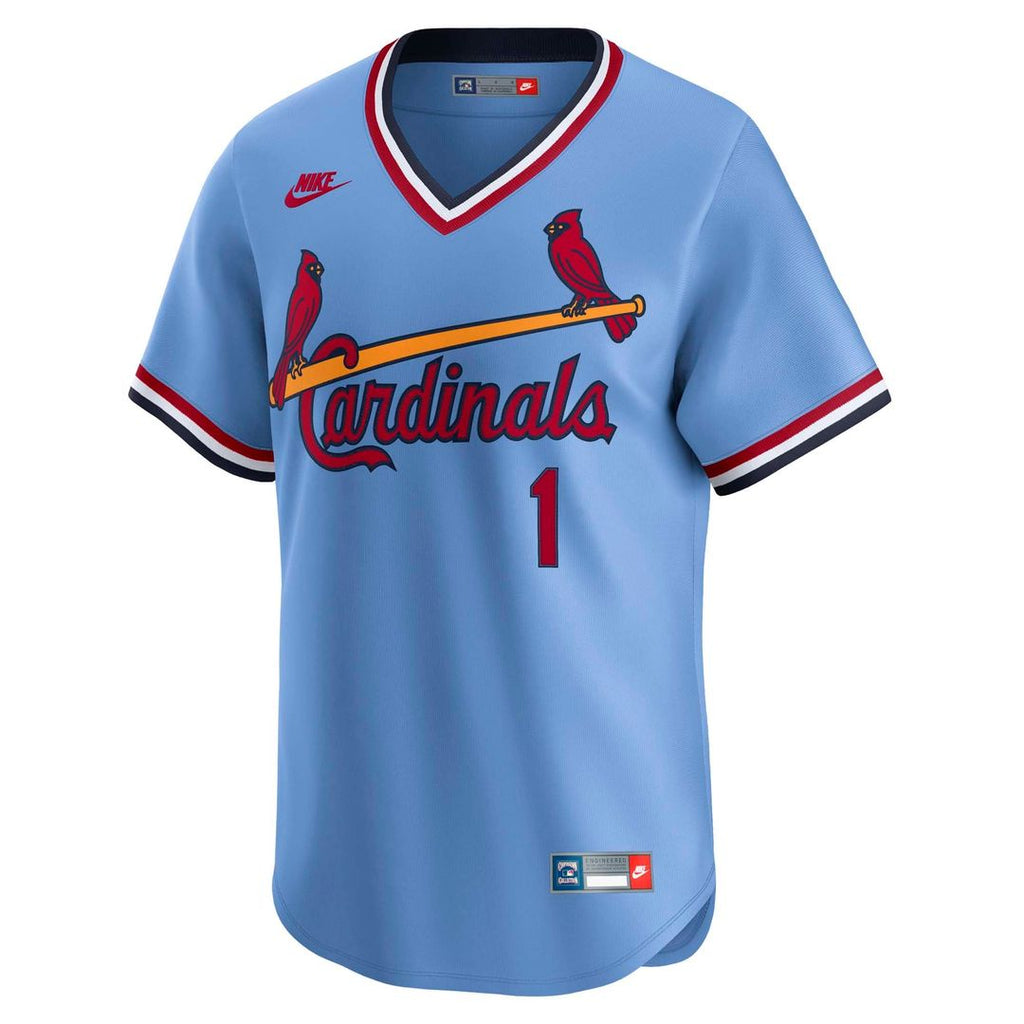 Ozzie Smith St. Louis Cardinals Nike Throwback Cooperstown Collection Limited Jersey - Blue | MLB Fan Gear