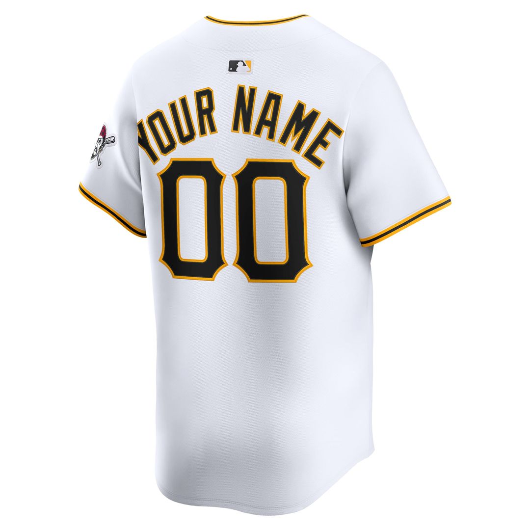 Pittsburgh Pirates Nike Home Limited Custom Jersey - White | MLB Fan Gear