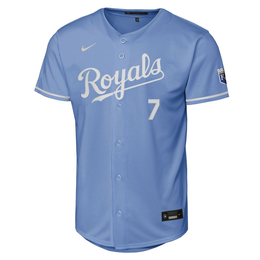 Bobby Witt Jr. Kansas City Royals Nike Youth Alternate Stadium Jersey - Light Blue | MLB Fan Gear