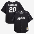 Miguel Cabrera Miami Marlins Mitchell & Ness Big & Tall Cooperstown Mesh Batting Practice Jersey - Black | MLB Fan Gear