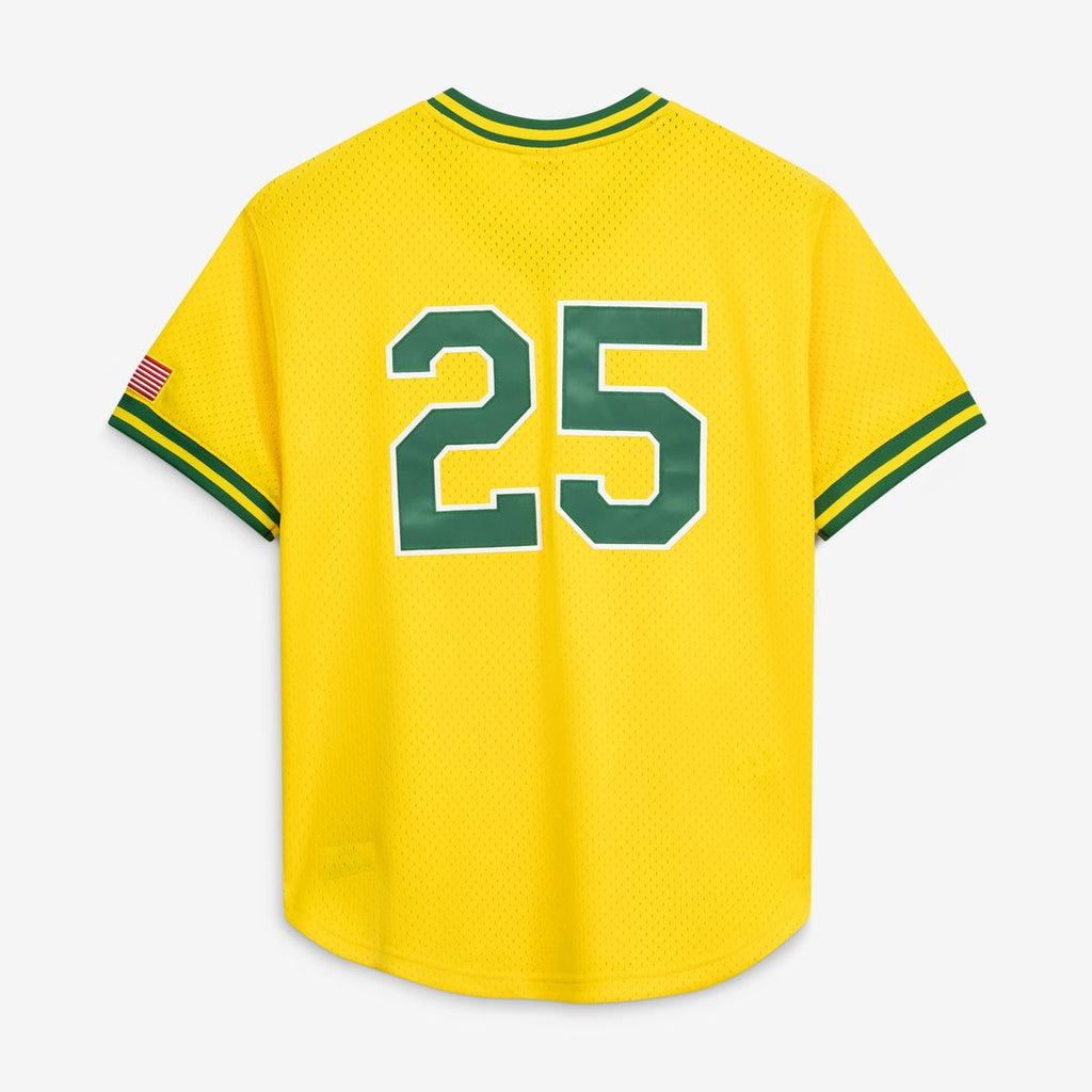 Mark McGwire Athletics Mitchell & Ness Authentic Batting Practice Jersey - Gold | MLB Fan Gear