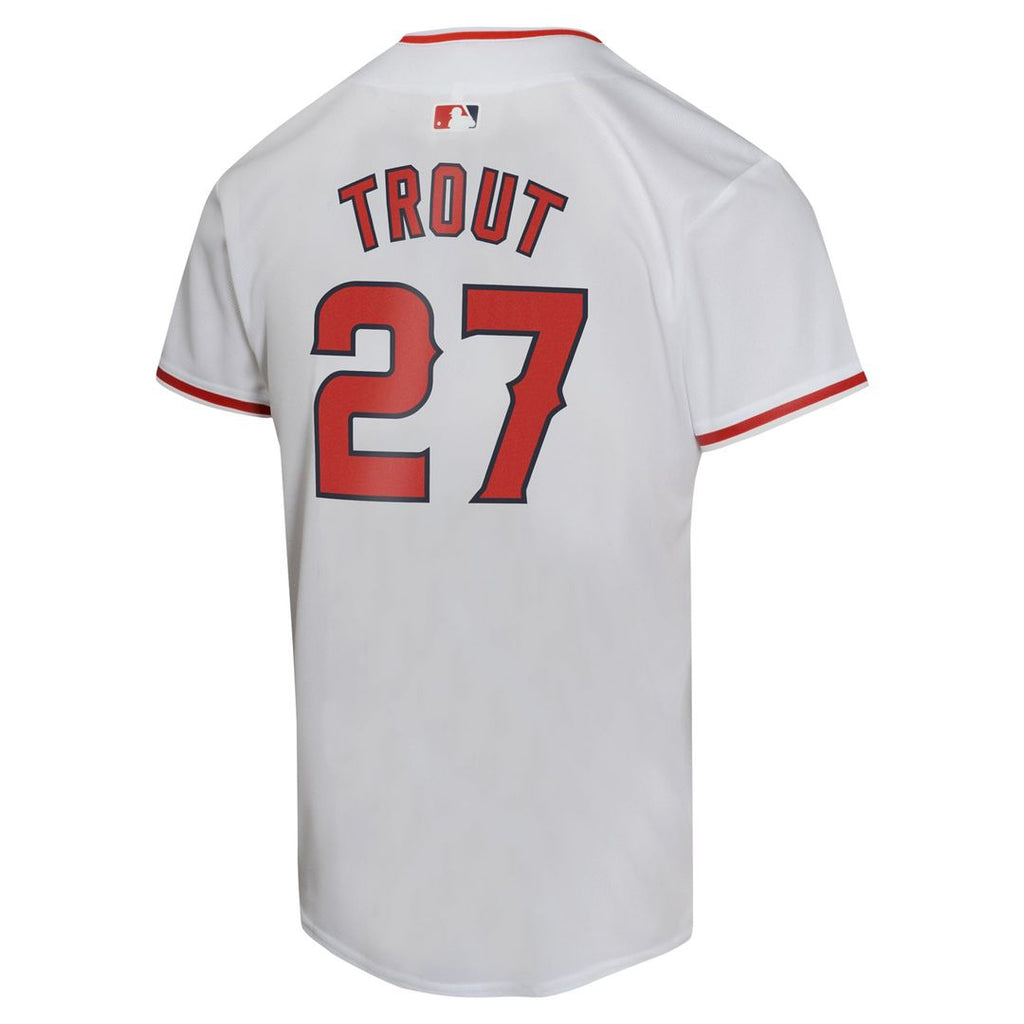 Mike Trout Los Angeles Angels Nike Youth Home Game Player Jersey - White | MLB Fan Gear