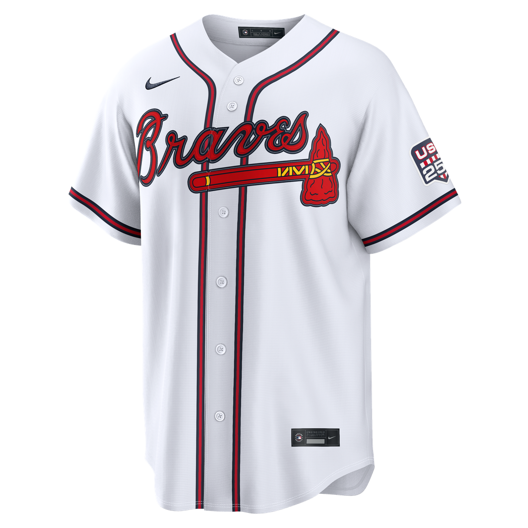 Drake Baldwin Atlanta Braves Nike USA 250 Fourth of July Home Stadium Jersey - White | MLB Fan Gear