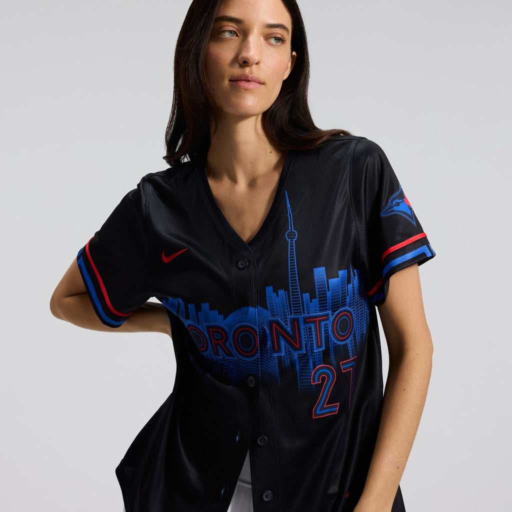 Vladimir Guerrero Jr. Toronto Blue Jays Nike Women's 2024 City Connect Limited Player Jersey - Navy | MLB Fan Gear